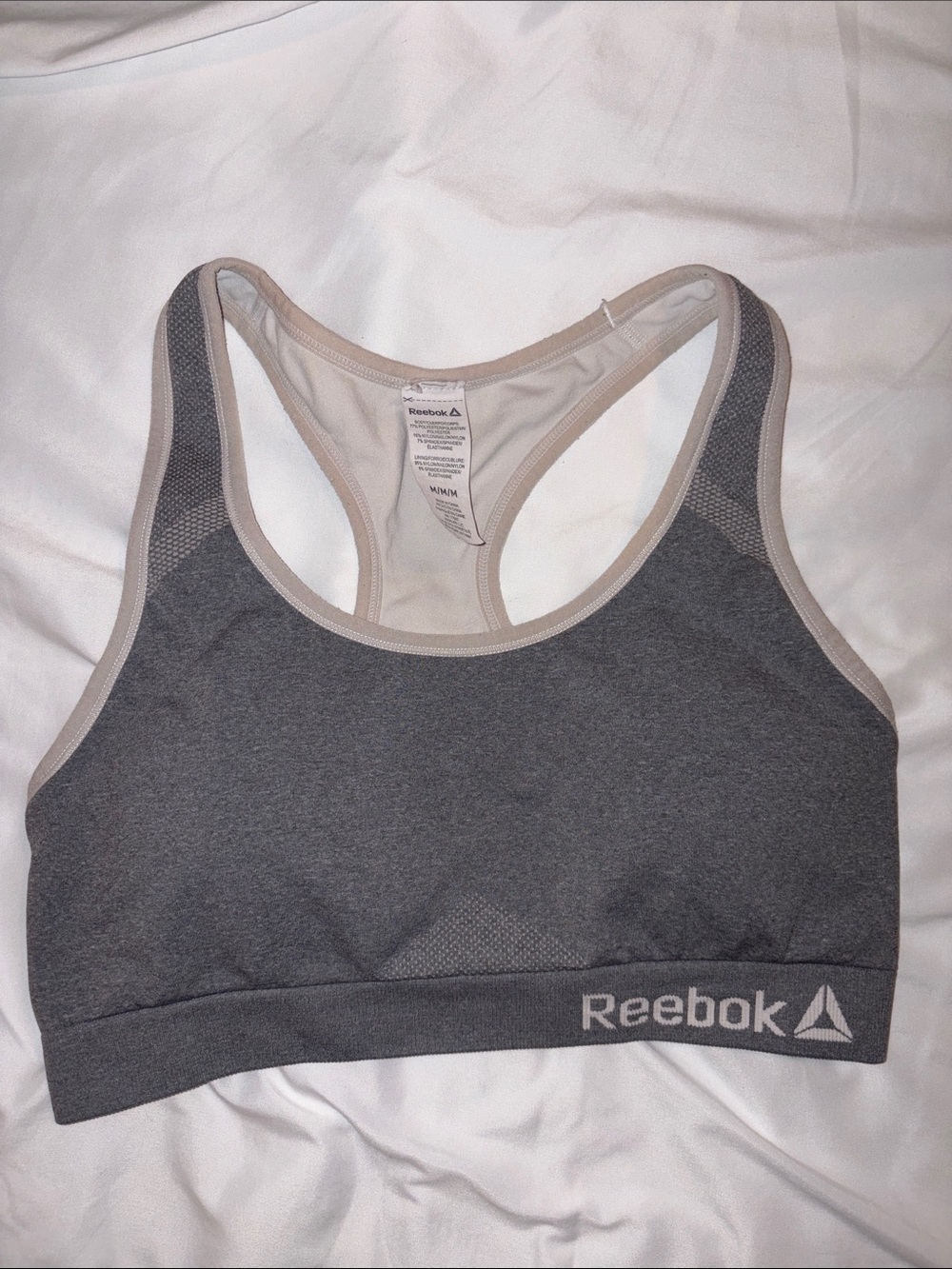 Reebok Gray Sports Bra